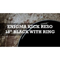 Enigma Kick Reso With Dampening Ring 18" Br Black With Ring