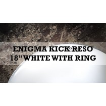Enigma Kick Reso With Dampening Ring 18" Wr White With Ring