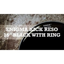 Enigma Kick Reso With Dampening Ring 16" Br Black With Ring