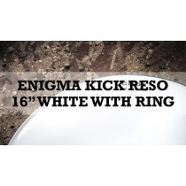 Enigma Kick Reso With Dampening Ring 16" Wr White With Ring